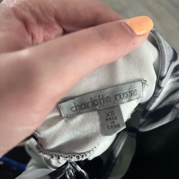 Charlotte Russe Black Mini Dress Size XS - Picture 4 of 5